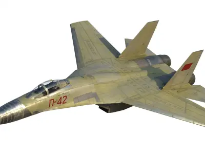 P-42 Record Aircraft 3D model