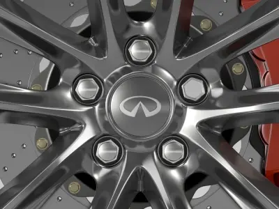 Infiniti Q70 Hybrid wheel 2015 3D model