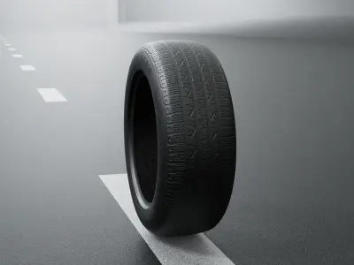 Good Year Lowpoly Tire 03 Low-poly 3D model