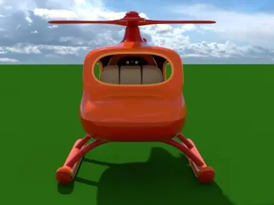 Toy Helicopter 3D model