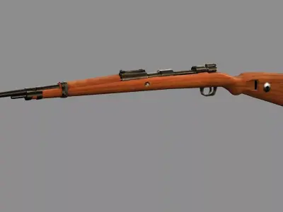 Kar98k With Bayonet Mauser Karabiner Low-poly 3D Model Low-poly 3D model purchase