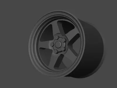 Weld Ventura Wheels 3D Model for Scale Models  3D print model