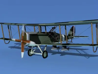 Airco DH-4 V05 Bomber USASC 3D model