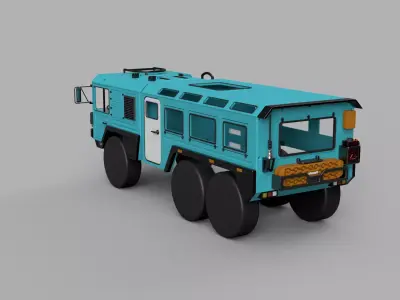 Crawler Cat 1 6x6 Expedition Cab - 1-10 RC body attachment 3D print model