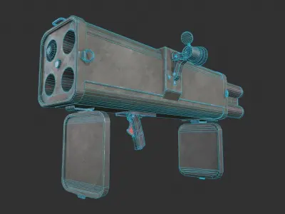 M202 Flash Low-poly 3D model