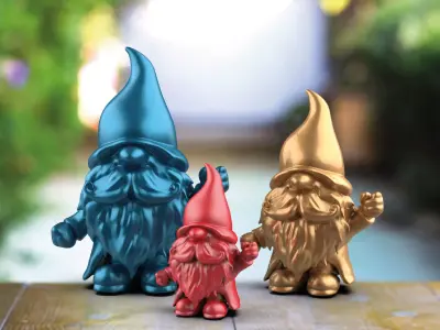 Gnome Figure - 3D Gnome Home - Garden Decor 3D print model