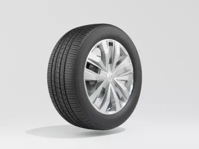 Amarok highline doublecab UK Spec 2020 Wheel 3D Model 3D model
