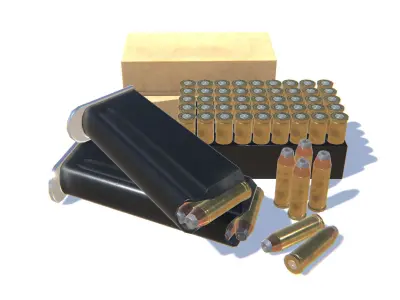 44Magnum Ammo Pack Low-poly 3D model