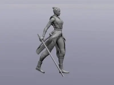 STATUE REY 3D print model