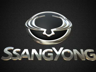 ssang yong logo 3D model