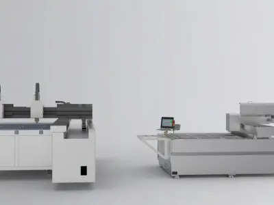 Laser cutting machine 3D model