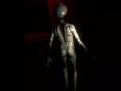  Alien grey 1 realistic - low-poly 3d model Low-poly 3D model