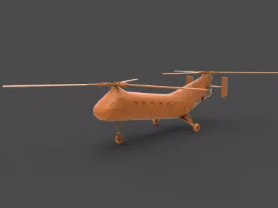 Boeing Vertol H-21 3D print model
