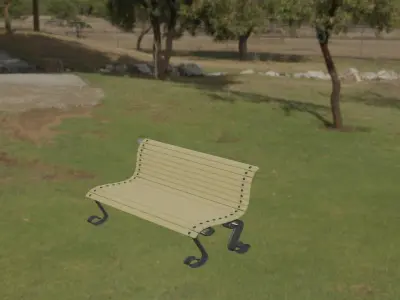 Garden chair  chair for outdoor 3D model