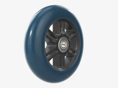 Roller skate wheel 01 3D model