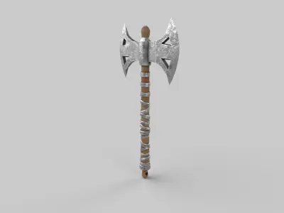  battle axe Low-poly 3D model purchase