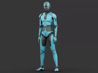 i-HOMO 09  Rigged for Unreal Engine - Unity - MIXAMO 3D model
