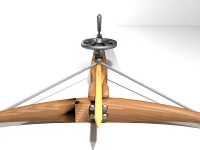 Crossbow - Medieval Type 3 3D model