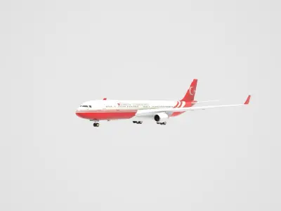 Airbus A330  Low-poly 3D model