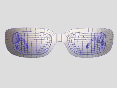 Sunglasses 3 Low-poly 3D model