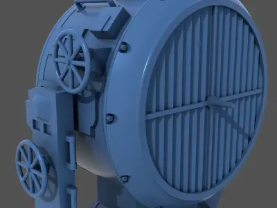 Yamato Search light 150cm - Commercial license - 1-100 scale 3D print model