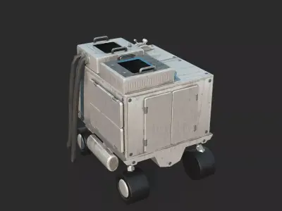 Future Sci-Fi Mobile Control Console 3D model