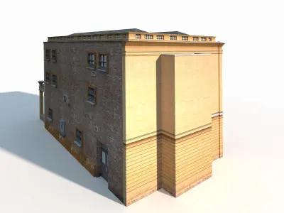 Public Building 187 Low Poly Low-poly 3D model