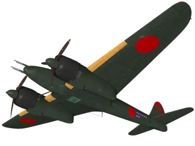 Nakajima J1N Gekko Type11kou 3D model