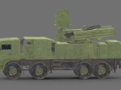 SA 22 Pantsir S1 Low Poly Low-poly 3D model
