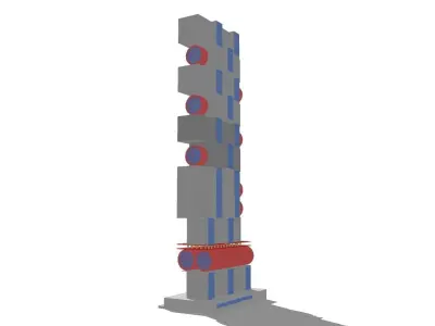 Commercial high-rise 06 3D model
