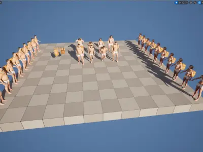 Tactical Backpack 13 - All MH Bodies and UE5 Skeletons - Rigged Low-poly 3D model