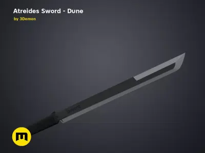 Atreides Sword 4 - Dune 3D print model purchase