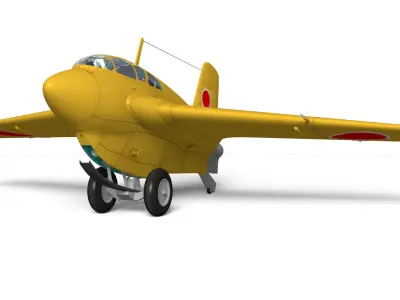 Mitsubishi J8M Ki-200 Syusui 3D model