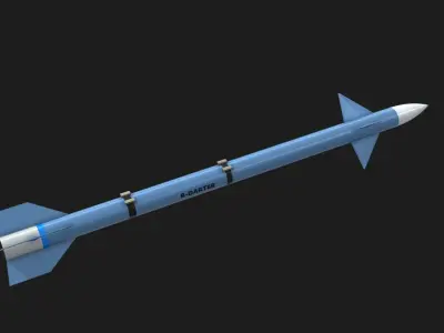 R-Darter Air to Air Missile Low-poly 3D model