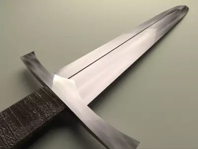 medieval dagger Low-poly 3D model