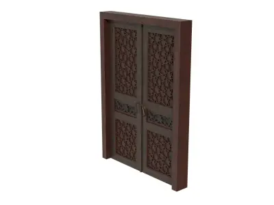 Ottoman Wooden Door 3D model