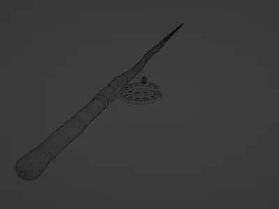 Bamboo fishing rod USSR Free 3D model