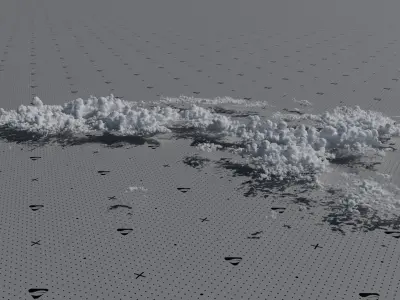 VDB Cumulonimbus Cloud Field 8 3D model