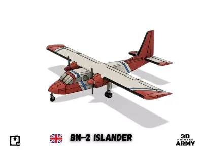 Britten-Norman BN-2 ISLANDER - Scalemodel - 3D printing 3D print model