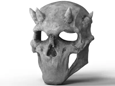 Demon Skull Mask 3D Print Model 3D print model