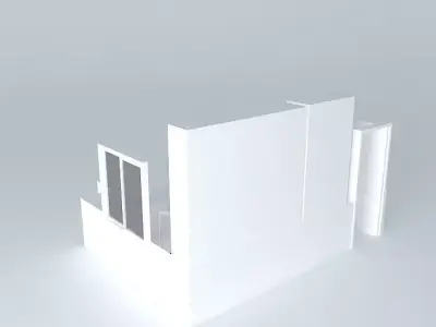 Office Storage shelves and tables Free 3D model