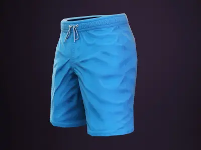 Beach Shorts 3D model