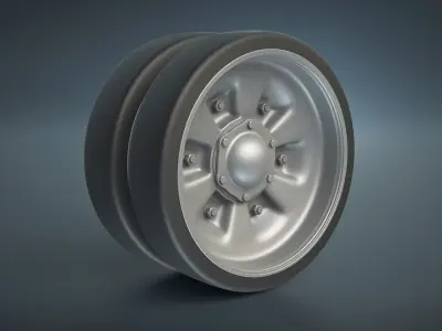 T-72 and T-90 Tank Wheels Set High-Poly 3D model