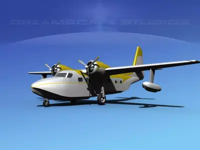 Grumman G-73 Mallard V13 3D model