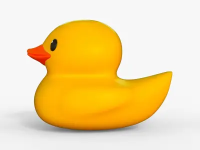 Rubber Duck Low-poly 3D model