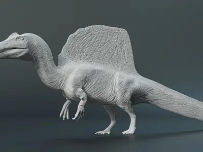 Spinosaurus dinosaur Low-poly 3D model