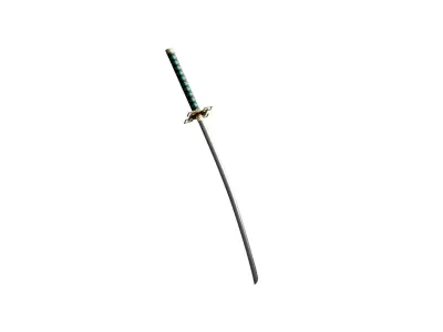 Muichiro Tokito Katana Demon Slayer Sword Stylized 3D Model Low-poly 3D model