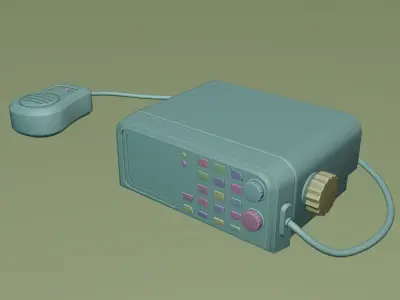 game-ready Radio Telegraph Free low-poly 3D model