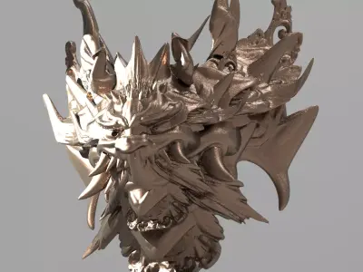 War God Baroque Mask 6 3D model