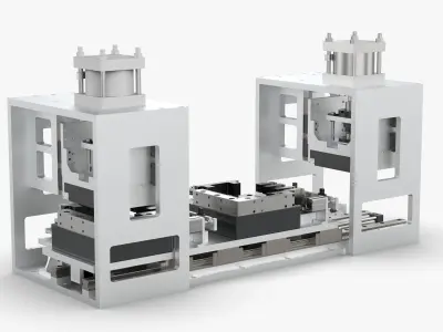 Automatic Square Battery Size Measuring Machine 3D model